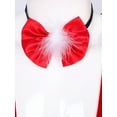 thumbnail image 5 of vastwit Men Christmas Santa Claus Fancy Dress Party Outfit Velvet T Shirt and Shorts A Red 3XL, 5 of 7