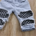 thumbnail image 6 of Kiapeise Baby Girls Off Shoulder Top + Denim Pants Hole Jeans Outfits, 6 of 7