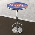 thumbnail image 4 of New York Knicks Hardwood Classics Bar Table with Adjustable Footrest and Acrylic Top, 4 of 5