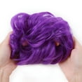 thumbnail image 3 of SEGO Messy Bun Scrunchies Hair Piece Hair Extensions Synthetic Hair Donut Updo Fake Ponytail Extensions For Women Red/Purple/Blue/Pink/Black/Blonde, 3 of 7