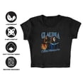 thumbnail image 4 of Popfunk Interview with The Vampire Claudia Homage Women's Cap Sleeve Baby Rib Crop Top, Black, Small, 4 of 5