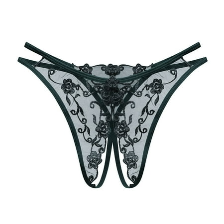 Yuhangmm Women Thong Sexy Panties Thong Lace Pants Ladies Briefs Underwear Lingerie for Bride to Be in