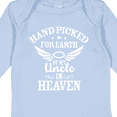 thumbnail image 4 of Inktastic Handpicked for Earth by My Uncle in Heaven with Angel Wings Boys or Girls Long Sleeve Baby Bodysuit, 4 of 5