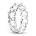 thumbnail image 1 of 925 Silver Stackable Vintage Leaf Ring For Women Crystal S925 Bowknot Rings Original Finger Rings Anniversary Retro Jewelry YFR078 7, 1 of 6