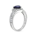 thumbnail image 2 of 2.75 Carat (ctw) Lab-Created Blue & White Sapphire Heart Ring in Sterling Silver, 2 of 4