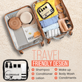 thumbnail image 4 of GLOBEGEAR Travel Bottles & Travel Size Containers for Toiletries with TSA Approved Travel Bag (model GG1), 4 of 10