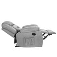 thumbnail image 3 of Lacoo Manual Wall Hugger Recliner with Massage, Taupe Microfiber, 3 of 12