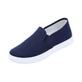 thumbnail image 2 of Women's Casual Slip On Canvas Sneakers Fashionable Comfortable Flat Shoes for Daily Wear with Jeans and Pants, 40, 2 of 6