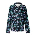thumbnail image 5 of Levmjia Womens Shirt Blouse Long Sleeve Cotton V Neck Casual Work Office Button Down Top Comfortable Breathable Wrinkle Free Spring Fall Fashion, 5 of 5