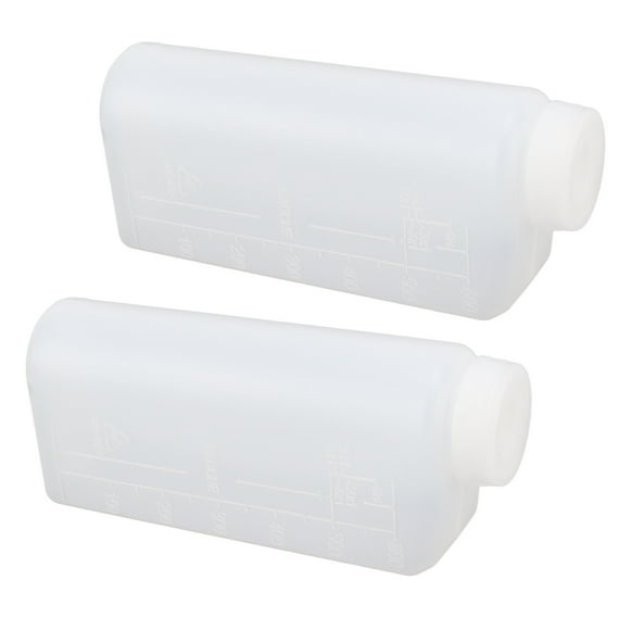Stroke Oil Petrol Fuel Mix Bottle,2PCS 600ML 2 Stroke M Stroke Oil Petrol Fuel Mix Bottle Oil Mixing Bottle Container Meticulously Designed