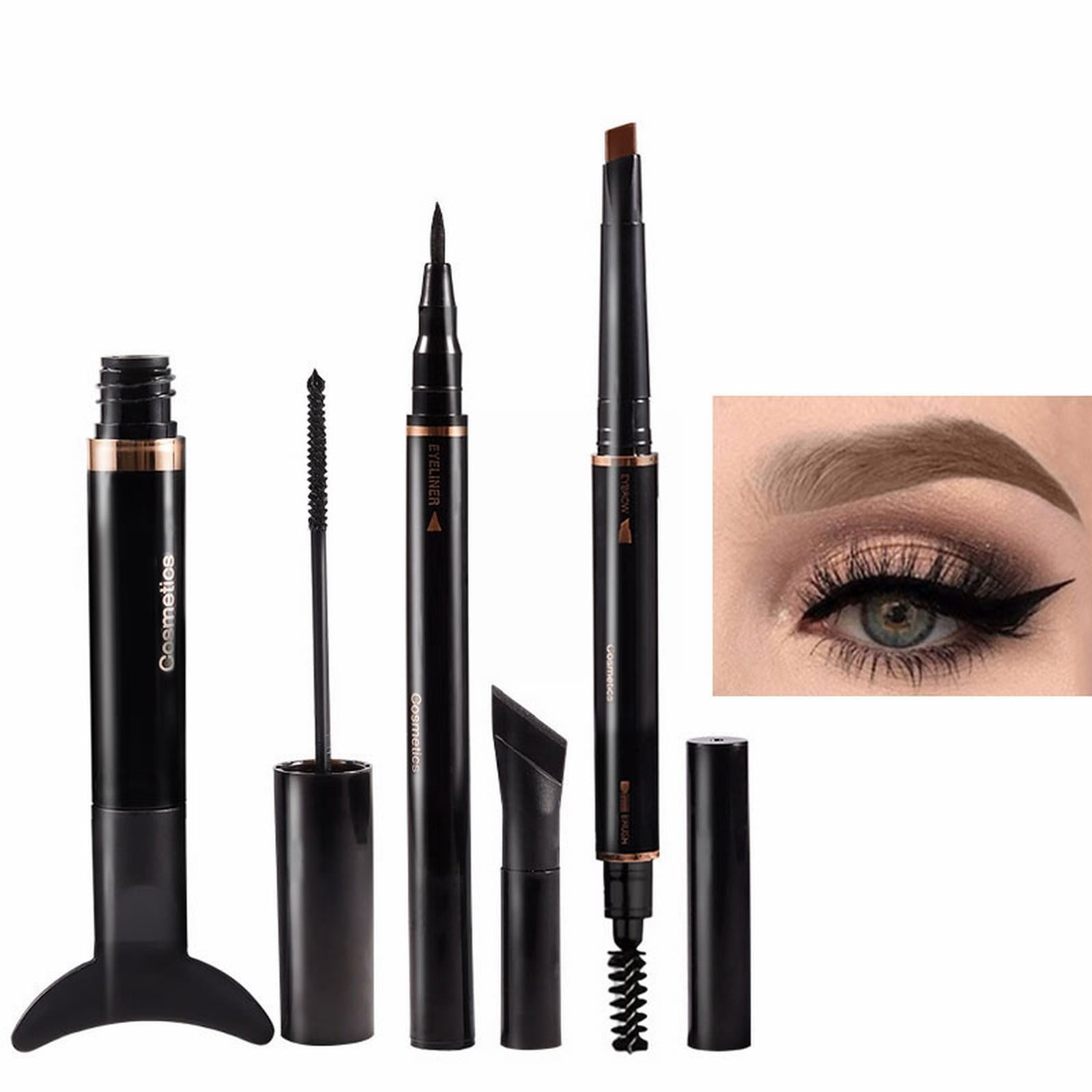 Eyebrow Lasting Piece Mascara Eyeliner 3ml Eye Makeup Set Beginner 3