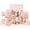 Pink, variant on SPA Gift Basket for Women, 10 Pcs Self Care Kit with Rose in Glass Dome & Affirmation Cards, Teen Girl Gifts Trendy Stuff Set, Birthday Mothers Day Get Well Gift for Mom Her, Beige