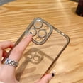 thumbnail image 2 of Compatible with iPhone 14 Pro Max Case Glitter Plating Luxury Bling Rhinestones Diamond Cover for Women Girls Clear Soft TPU Camera Protector Shockproof Case for 14 Pro Max 2022 (Gold), 2 of 6