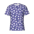 thumbnail image 3 of Naloa Daisies Flowers Men's T-Shirt Sport T-shirt Men's Basic Tee Casual Men's Shirt, Round Neck, Short Sleeves - Medium, 3 of 5