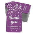 thumbnail image 1 of Inkdotpot Thank You For Celebrating The Bride To Be Bridal Shower Bottle Tag Real Silver Foil Favor Hang Tags Pack Of 50, 1 of 6