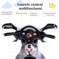 thumbnail image 4 of Costway Moto Montable para Niños Moto Eléctrica Juguete de Batería 6 V con 3 Ruedas Música Incorporada Focos Función Adelante y Atrás Gris, 4 of 8