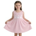 thumbnail image 4 of Fiaer Toddler Easter Dress Cute Sleeveless Bunny Plain Dresses Baby Girl Easter Outfit,Size 1-5 Years Pink 80, 4 of 4