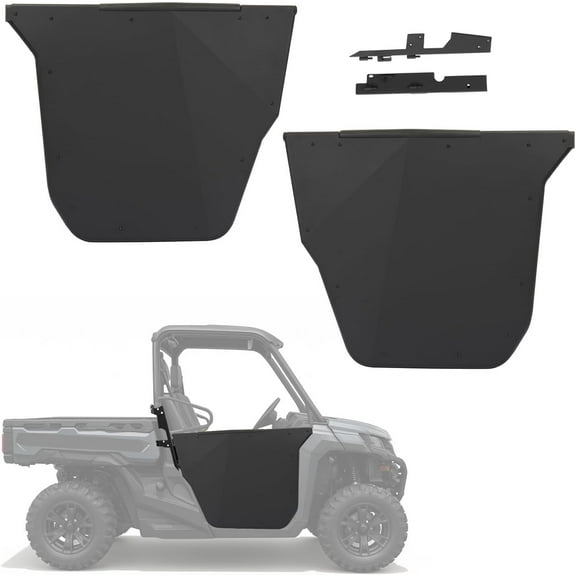 KOJEM Half Door Compatible with 2019-2022 CF Moto Uforce 1000 Steel Black Powder Coated 2PCS Driver & Passenger Side