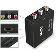 Ghojet Full HD Video 1080P HDMI to AV Mini Adapter 1080P Full HD Video Audio Converter with USB