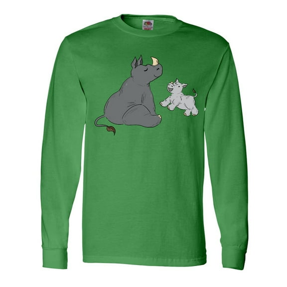 Inktastic Cute Rhinos Long Sleeve T-Shirt