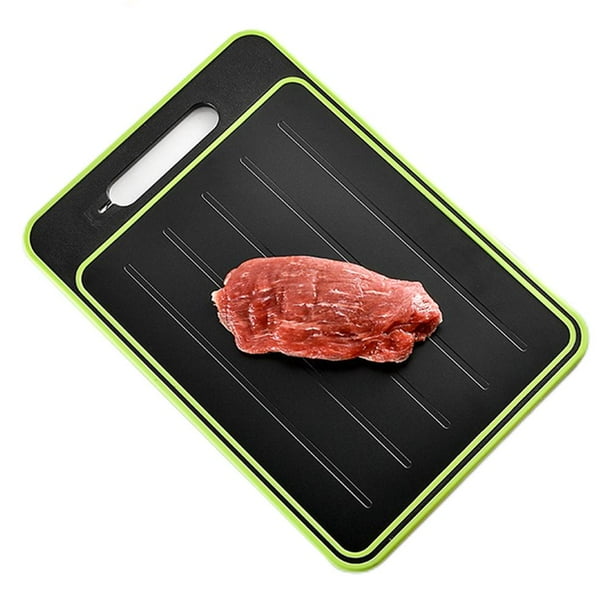 2 in 1 Meat Thawing Cutting Board Aluminum Defrosting Tray Fast Thawing