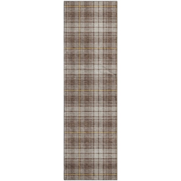 Dalyn Rugs Premium Machine Washable Mayfield AMF993 Brown 2'3" x 7'6" Runner Rug