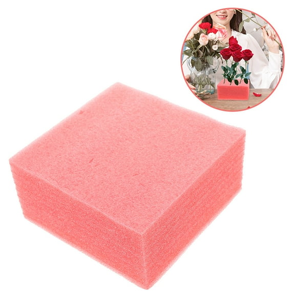Raindrops Square Foam Blocks Red 4Pcs 5.5x5.5x2.75in