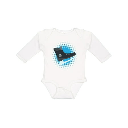 

Inktastic Ice Skating Sports Boys Long Sleeve Baby Bodysuit