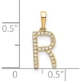 thumbnail image 2 of 10K Yellow Gold Diamond Letter R Initial Pendant (Width 6.7) - Jbsp, 2 of 5