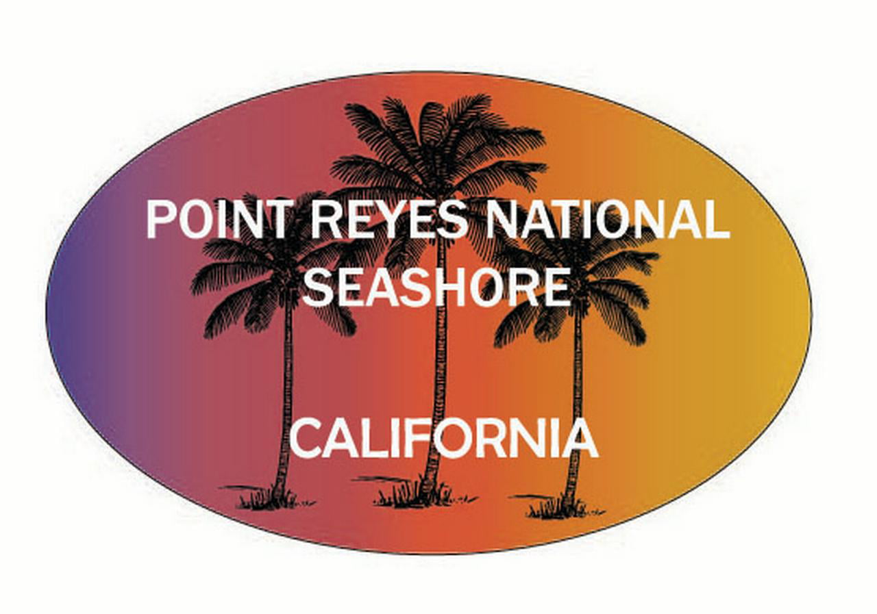Point Reyes National Seashore Vinyl Euro Oval Decal 5" X 3.25" 