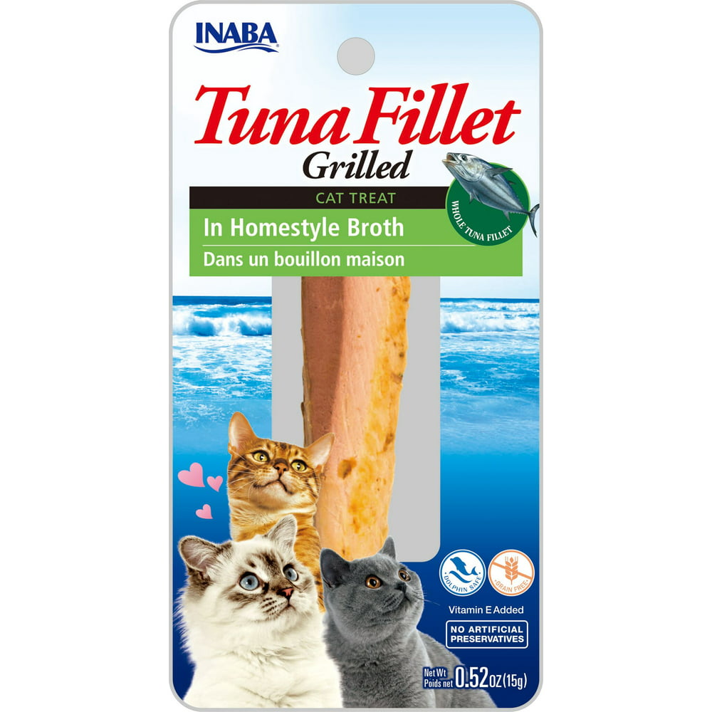 Inaba Ciao GrainFree Cat Treat, Tuna Fillet in Homestyle Broth, 6