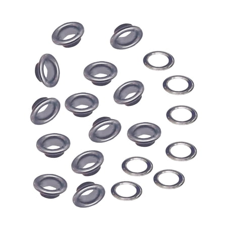 100Pcs Grommet Tool Kits Brass Grommet Eyelet Findings with 100Pcs Iron Gaskets for 13.5x5mm Inner Diameter 8mm Colorful