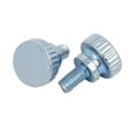 thumbnail image 2 of Unique Bargains M4x8mm Flat Knurled Head Fully Threaded Thumb Screws Bolts Fastener 10pcs, 2 of 3
