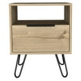 thumbnail image 5 of Nightstand, Single Door Cabinet, Hairpin Legs - Light Oak, 5 of 5
