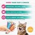 thumbnail image 3 of Creamy Lickable Cat Treats & Wet Food Squeeze Tubes – Liquid Kitten Snacks for Skin & Coat Health, Multivitamin Treats for Cats & Small Dogs, Lick Up 40 Sticks Tuna + Chicken Mix, 3 of 8