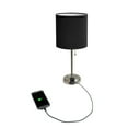 thumbnail image 2 of LimeLights Stick Lamp with Charging Outlet and Fabric Shade, 2 of 4