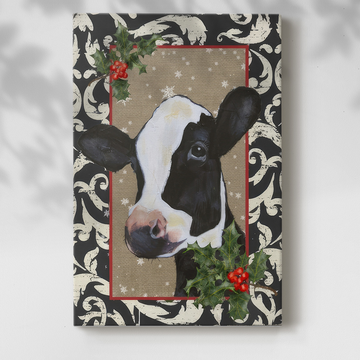 County Christmas Farm I- Gallery Wrapped Canvas