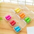 thumbnail image 3 of Lot de 10 Repos de Voyage Aide au Sommeil Réutilisable Anti-Bruit Insonorisant Bouchons d'Oreilles Accessoires Sonores rose Rouge, 3 of 7