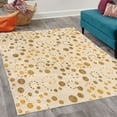 thumbnail image 2 of Modern Art Decorative Rug, Grunge Polka Dots Spots Backdrop Motif Retro Nostalgic Aesthetic Image Print, Quality Carpet for Bedroom Dorm and Living Room, 6 Sizes, Pale Coffee, by Ambesonne, 2 of 4