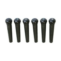Graph Tech Tusq Ivory Acoustic Guitar Bridge Pins Black Paua Dot