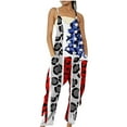 thumbnail image 2 of Robe pour Femmes Liquidation Tendances Combinaison Sans Manches Imprimée Épaules Dénudées Décontractée Patchwork Blanc m, 2 of 5