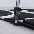 thumbnail image 6 of Allstar Black Modern Geometric circle design Area Rug (5' 2" x 7' 2"), 6 of 7