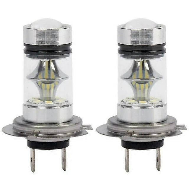 1 Pair High Power LED H7 Bulb 100W 20LED Car Fog Light Lamp Headlights 6000K White