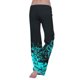 thumbnail image 5 of ICHUANYI Clearance Women's Print High Waist Print Pants Wide Leg Pants Casual Loose+Pocket ICHUANYI "ICHUANYI", 5 of 6