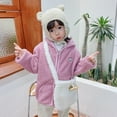 thumbnail image 3 of Hotiary Toddler Girls Boys Fleece Hooded Jacket Baby Zip up Warm Windproof Hoodie Coat Kids Fall Winter Outwear Outdoor Clothes for 1-7 Years Lilac, 3 of 6