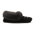 thumbnail image 4 of Women's Suede Faux-Fur Beaded Memory Foam Vegan Moccasin Slipper Shoes with Bird Design, 4 of 5