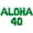 Green, variant on Letter Balloons - ALOHA 40 16" Inch Alphabet Letters Foil Mylar Balloon 40th Birthday Party Banner (Gold)