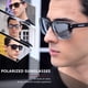 thumbnail image 2 of Gafas de sol cuadradas polarizadas mate UV400 KUGUAOK para hombres y mujeres, 2 of 6