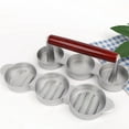 thumbnail image 4 of 2X Mini Hamburger Presses Nonstick 3 Slot Small Burger Patties Triple Beef Burger Maker Mold Machine Meat Kitchen, 4 of 7