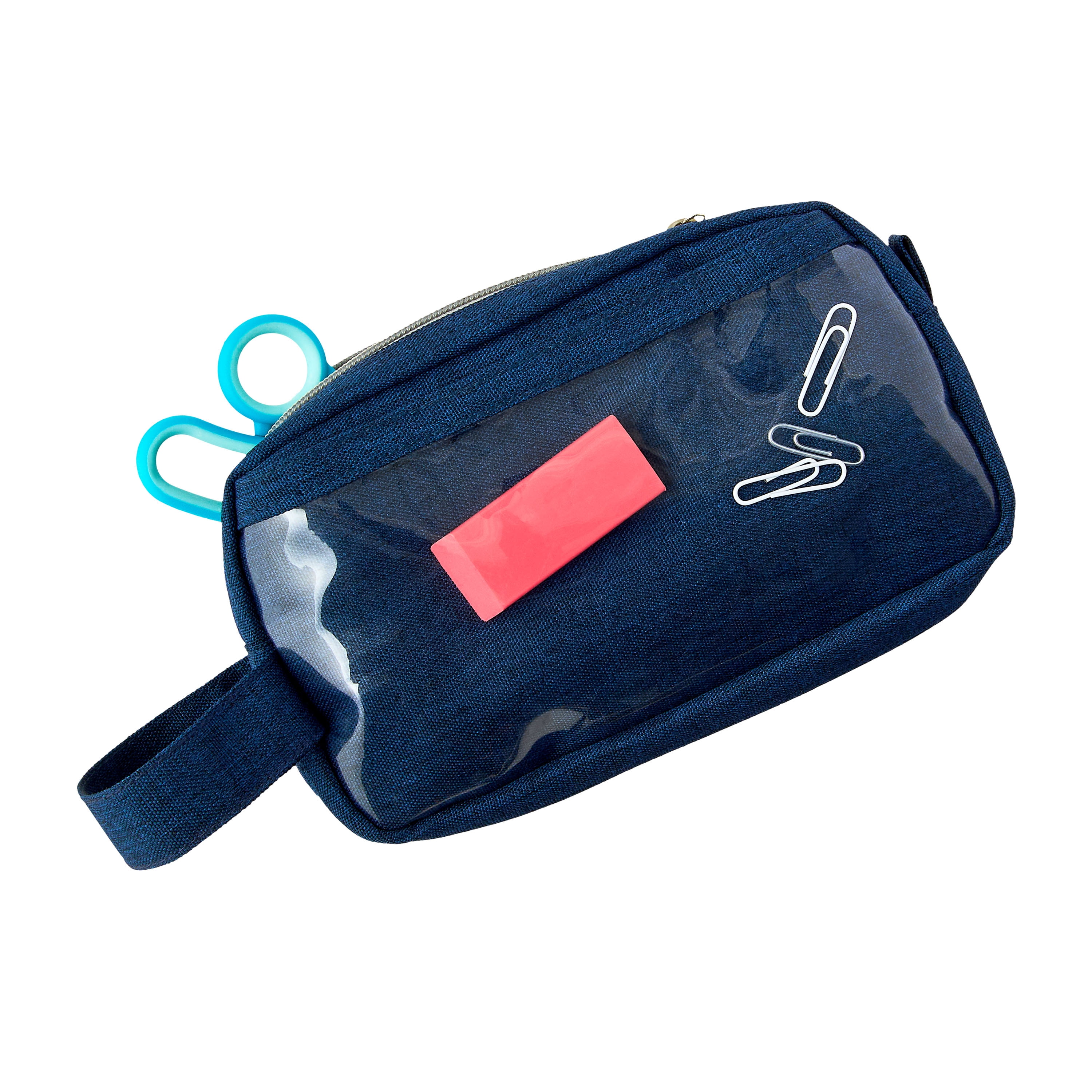 Pen + Gear Large Blue Pencil Pouch, Navy